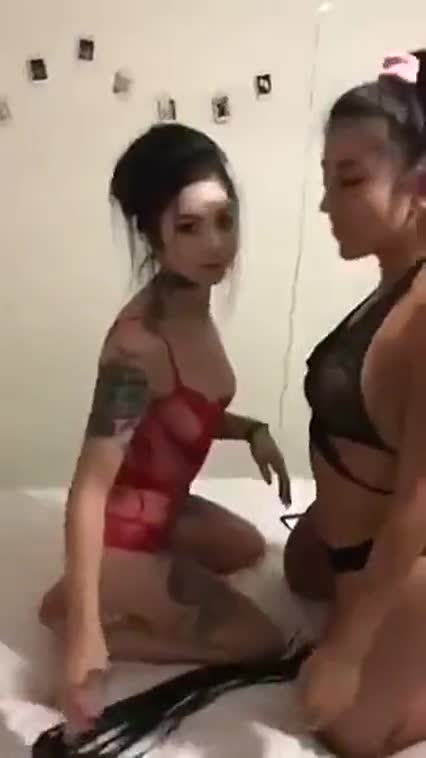 3 girls having sex before they get fucked by a big cock